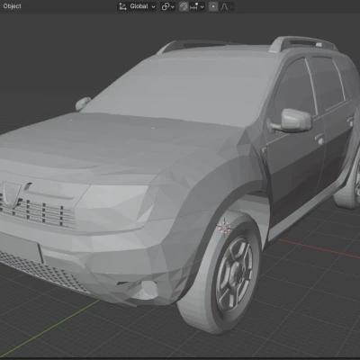 Mô hình 3D Xe Dacia Duster 2011