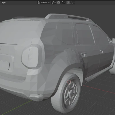 Mô hình 3D Xe Dacia Duster 2011