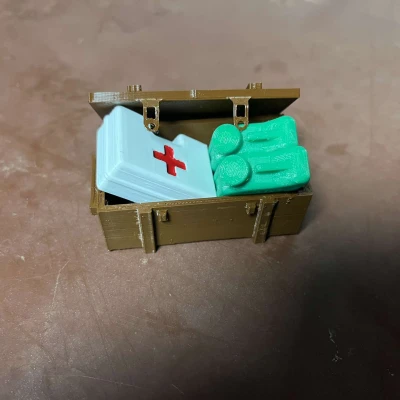 Thùng Quân Đội Tỉ Lệ 1:10 & 1:12 Cho Xe RC, Mô Hình Tí Hon, Diorama