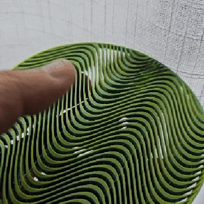 Con Quay Fidget Hình Tròn Lượn Sóng "Trippy" Bị Cắt Lớp