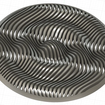 Con Quay Fidget Hình Tròn Lượn Sóng "Trippy" Bị Cắt Lớp