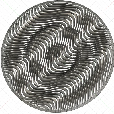 Con Quay Fidget Hình Tròn Lượn Sóng "Trippy" Bị Cắt Lớp