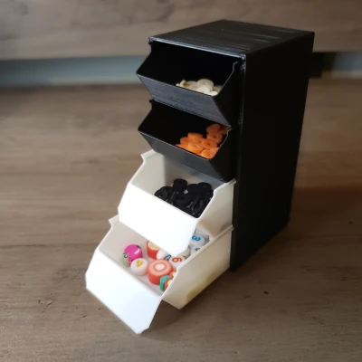 Hộp Nhựa Xếp Chồng Đựng Đồ Nhỏ Kèm Khay Đựng