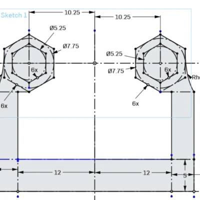 Giá đỡ ăng-ten Volador VD5 ELRS RP3
