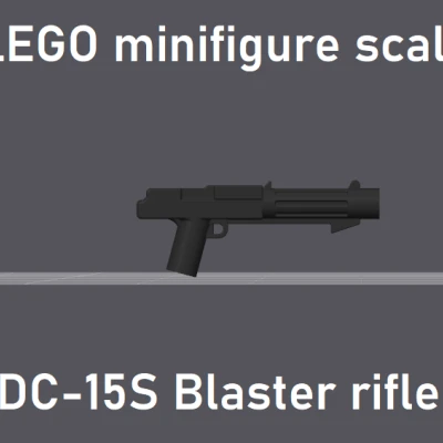 Súng Blaster DC-15S Tỉ Lệ LEGO Minifigure Star Wars