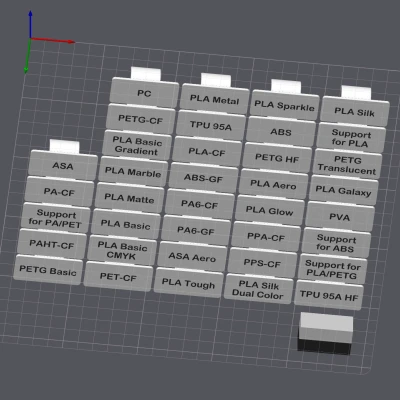 Nhãn RepRack cho Sợi Nhựa Bambu Lab