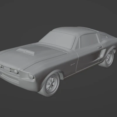 Mô Hình Xe Ford Mustang GT 1967 Tỉ Lệ 32mm