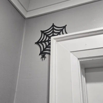 Trang Trí Góc Cửa Mạng Nhện Halloween