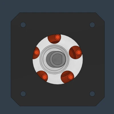 Cơ Cấu Truyền Động Bánh Răng Hành Tinh Cho Động Cơ Bước