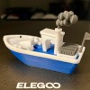 Chiếc Benchy Nổi Ổn Định Có Hàng, Khói Và Cờ (Phiên Bản Đa Sắc Màu) - Thumbnail 7