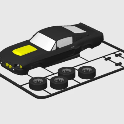 Mô Hình Mustang Shelby GT500 - Kit Card