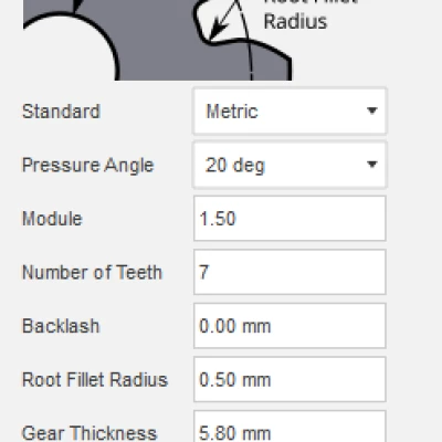 Bánh Răng Trục Phẳng 2.3mm Cho Động Cơ DC 12V (hoặc bất kỳ)