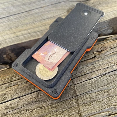 Ví đựng thẻ tín dụng kiêm ngăn đựng tiền xu/tiền mặt