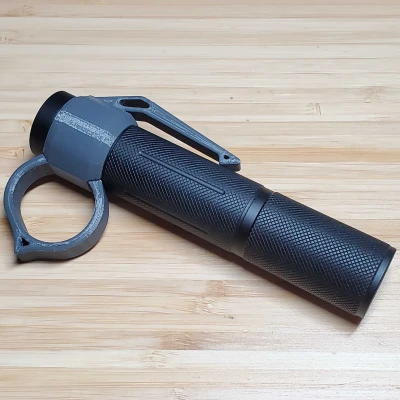 Phụ Kiện Kẹp và Vòng Đèn Pin Phong Cách Tacticool (Convoy S6)