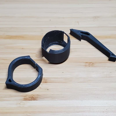 Phụ Kiện Kẹp và Vòng Đèn Pin Phong Cách Tacticool (Convoy S6)