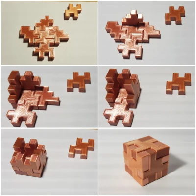 Würfel-Puzzle - Khối Xếp Hình Lập Phương Thử Thách