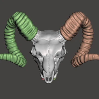 Mặt dây chuyền hình đầu lâu dê