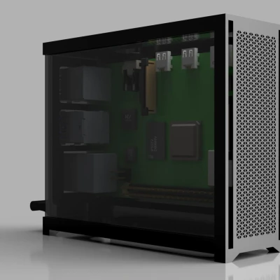 Vỏ Case Raspberry Pi 4B Kiểu Corsair 4000D (RPi 4B)