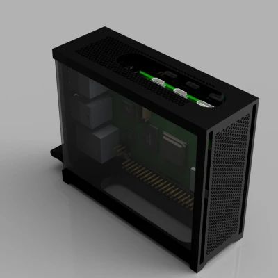 Vỏ Case Raspberry Pi 4B Kiểu Corsair 4000D (RPi 4B)