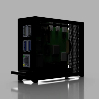 Vỏ Case Raspberry Pi 4B Kiểu Corsair 4000D (RPi 4B)