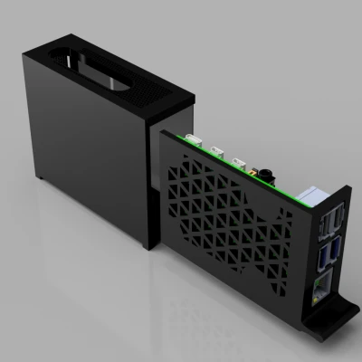 Vỏ Case Raspberry Pi 4B Kiểu Corsair 4000D (RPi 4B)