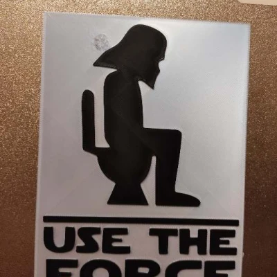 Tranh treo tường 2D "Thần Lực", Dễ In, Hai Màu