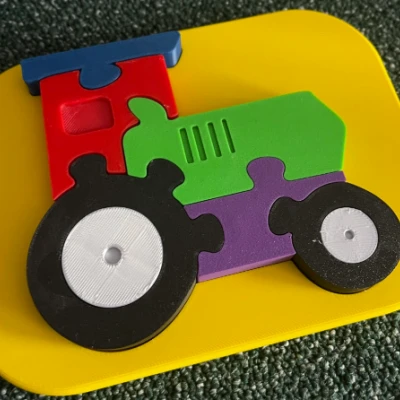 Máy Kéo - Xếp Hình Cho Bé