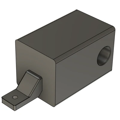 2" Mini Hitch có Lỗ Chốt, Bóng, Đai Ốc & Đai Ốc Xích