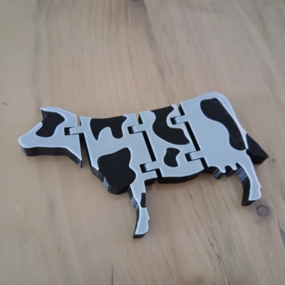 Mô Hình Bò Flexi In Liền Mạch