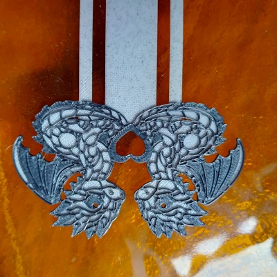 Dấu trang hình rồng đôi