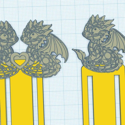 Dấu trang hình rồng đôi