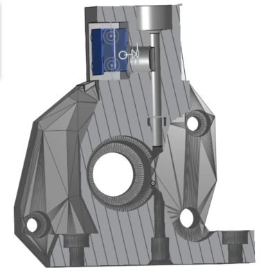 Khung chính G2SA Orbiter 2 mount có cảm biến sợi nhựa BETA chưa kiểm thử