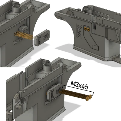 Adapter Lower M4 cho ASG Scorpion Evo