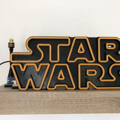 Logo Star Wars với dải đèn LED neon