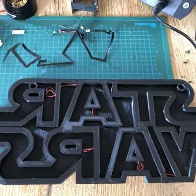 Logo Star Wars với dải đèn LED neon