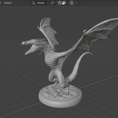 Rồng Ngân Hàng Gringotts trong Harry Potter - Mô hình 3D