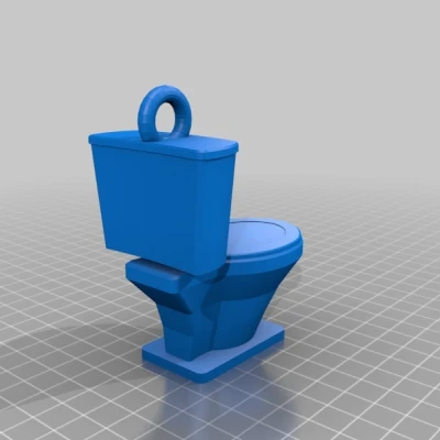 Móc Khóa Hình Bồn Cầu