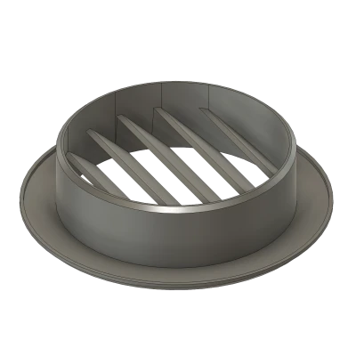 Tấm Che Lỗ Thông Gió Tròn 50mm - Viền Vát 45°