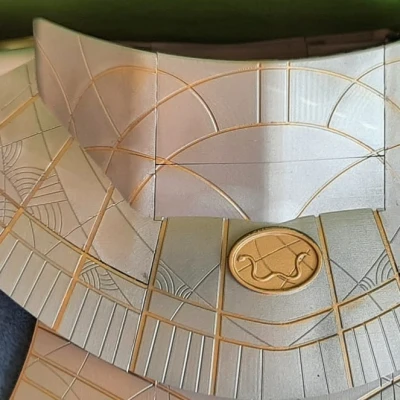 Giáp Jaffa Stargate - Cổ áo và Đệm vai