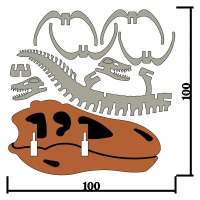 [3Dino Puzzle] Khủng long cổ đại Plesiosaurus