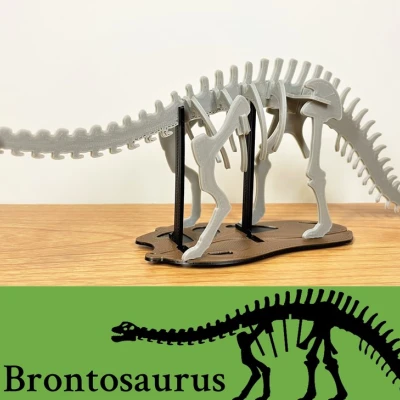 [3Dino Puzzle] Khủng long Brontosaurus (Apatosaurus cổ điển)