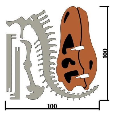 [3Dino Puzzle] Khủng long Brontosaurus (Apatosaurus cổ điển)
