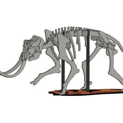 [Fantasy & Primal] Bộ xương Khủng long Ma mút