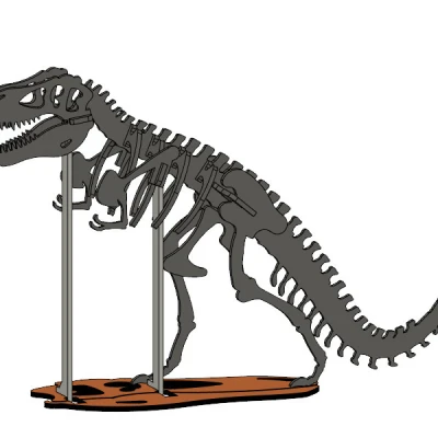 [3Dino Puzzle] Khủng Long Bạo Chúa T-Rex Phong Cách Cổ Điển
