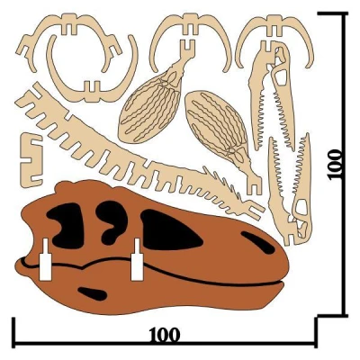 [3Dino Puzzle] Tylosaurus Phong Cách Cổ Điển