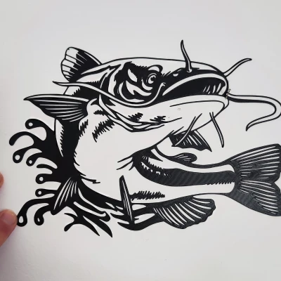 Tranh Treo Tường Trang Trí Hình Cá Lóc