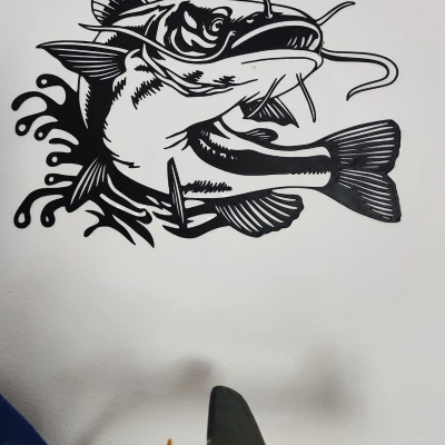 Tranh Treo Tường Trang Trí Hình Cá Lóc