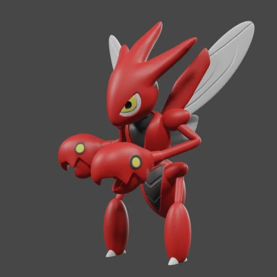 Mô Hình Pokemon Scizor Cho Bàn D&D