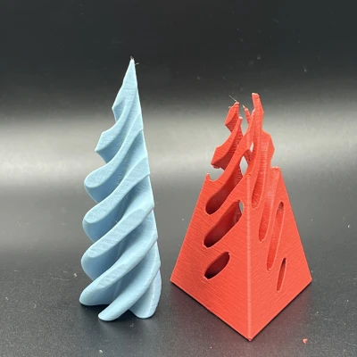 Mô hình Fidget Xoắn Ốc Chóp Tam Giác Đi Qua Không Tưởng