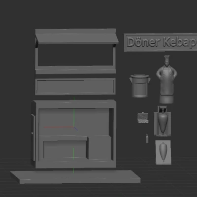 TỰ LÀM QUẦY DÖNER KEBAB - IN KHÔNG CẦN SUPPORT